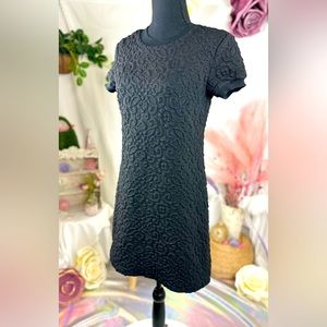 🖤 Zara 🖤 Black Jacquard Knit Sweater Dress. Size XS. NWOT
